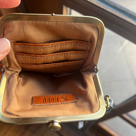 HOBO Womens Melody Genuine Leather Crossbody And Wristlet Bag Atlantis Blue NWT - Picture 5 of 7